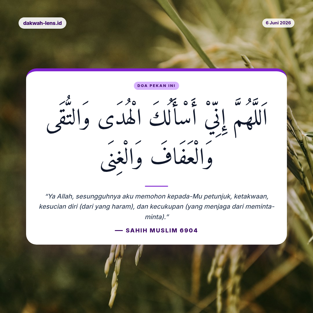 Doa Pekan Ini — Aqidah & Ibadah