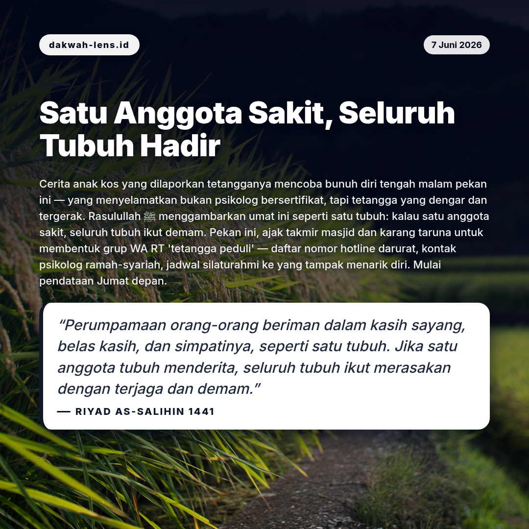 Aksi Sosial — Kesehatan & Kehidupan