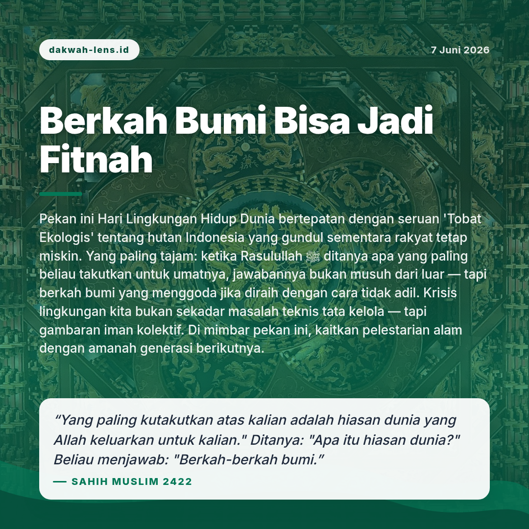 Khutbah — Lingkungan & Bencana