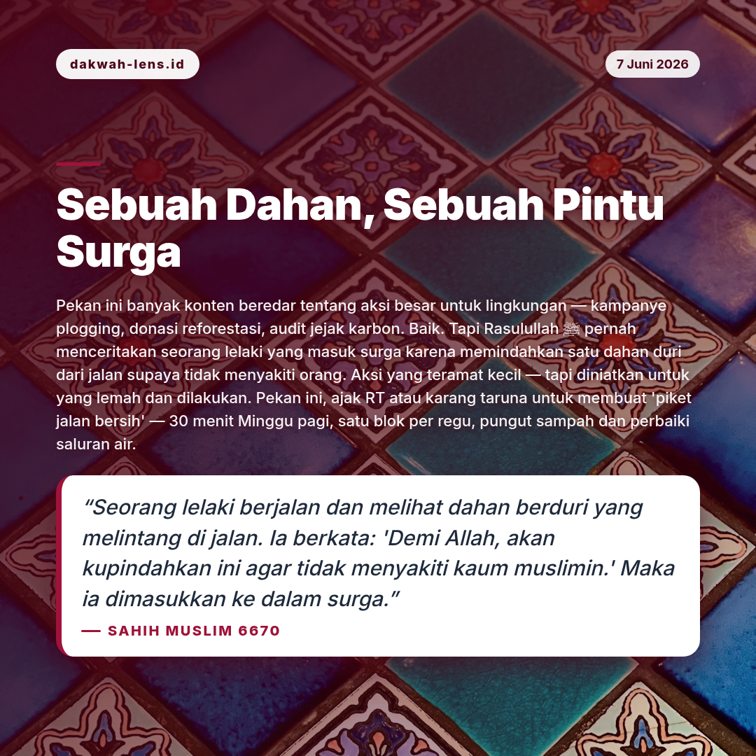 Aksi Sosial — Lingkungan & Bencana