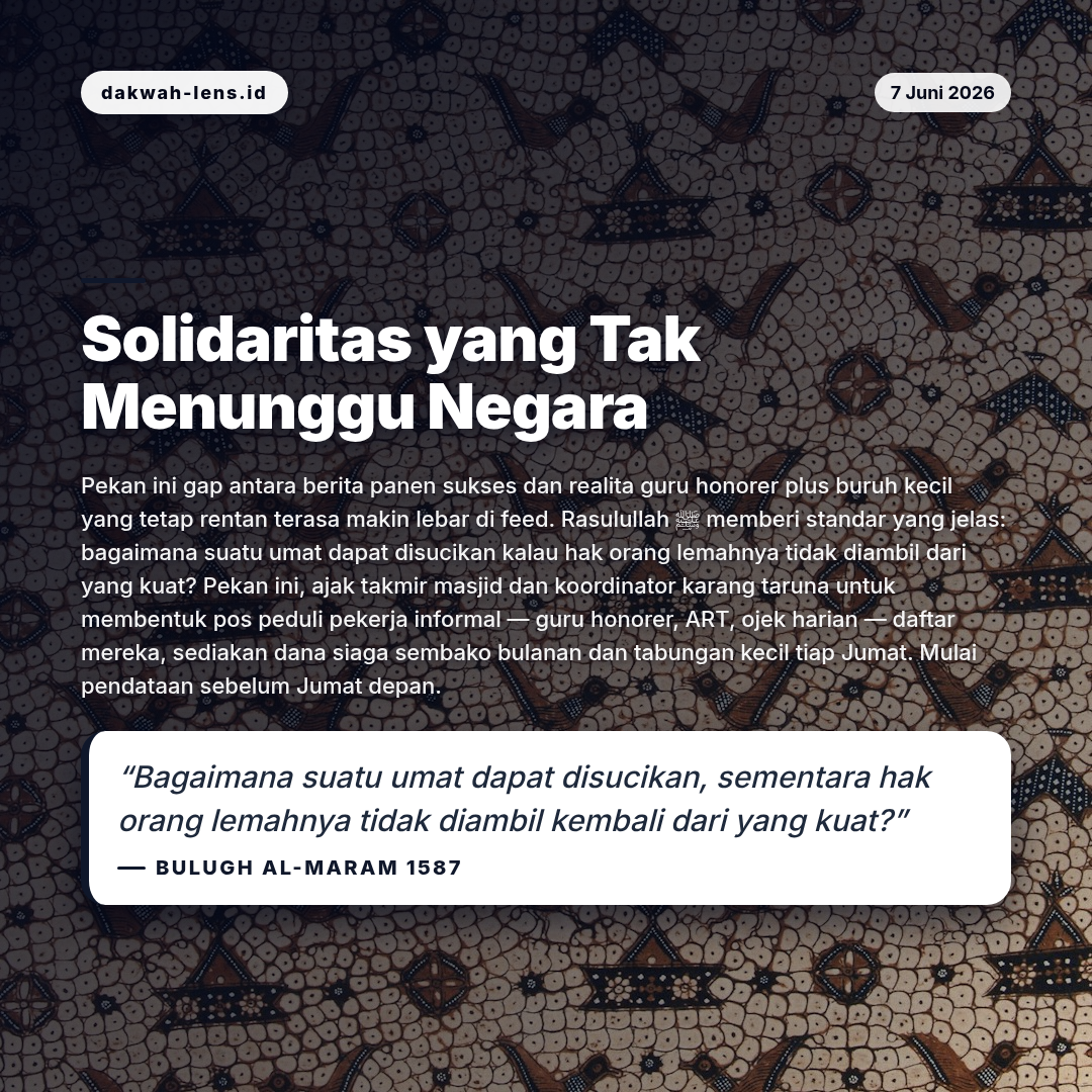 Aksi Sosial — Pekerja & Pertanian Rakyat
