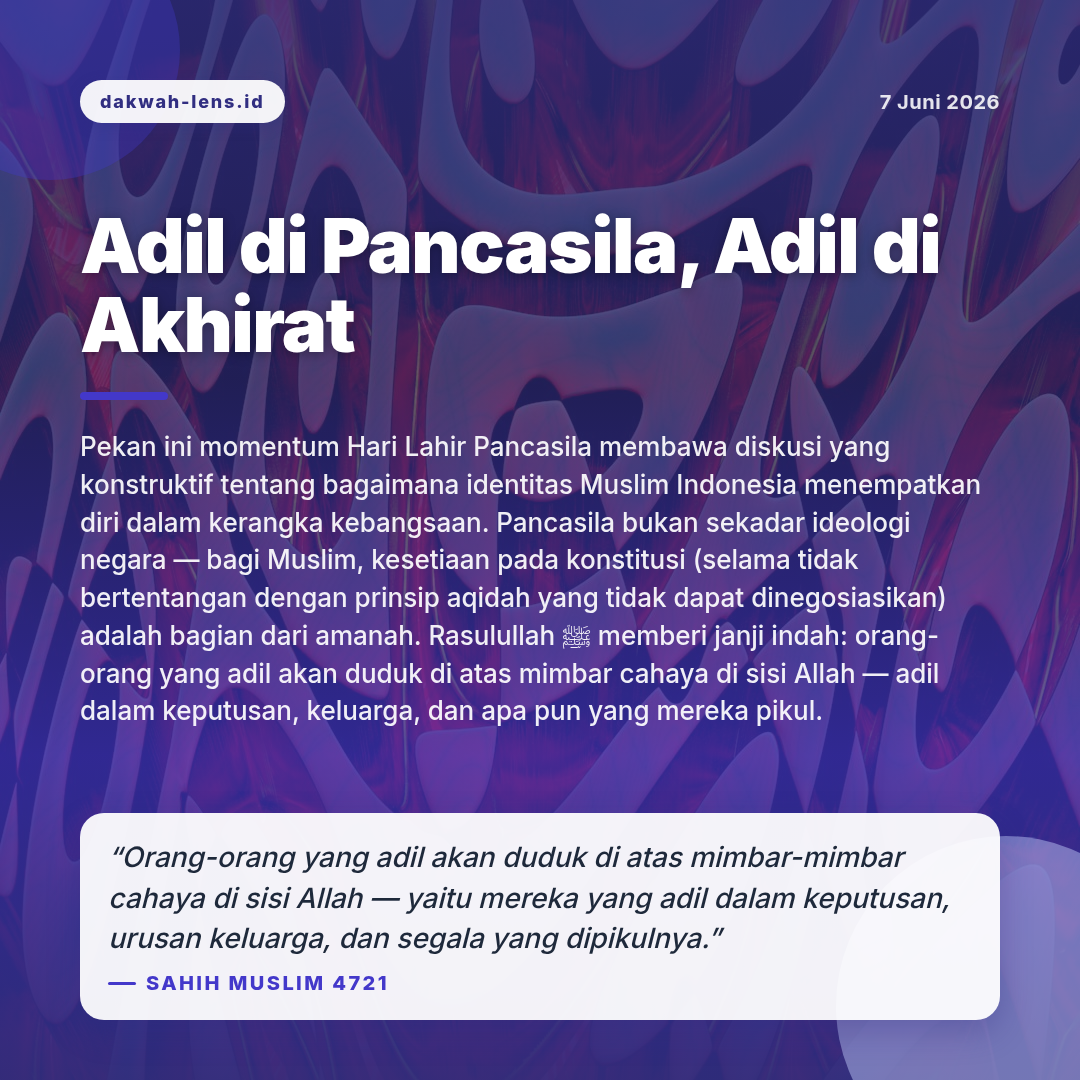 Khutbah — Toleransi & Lintas-Iman
