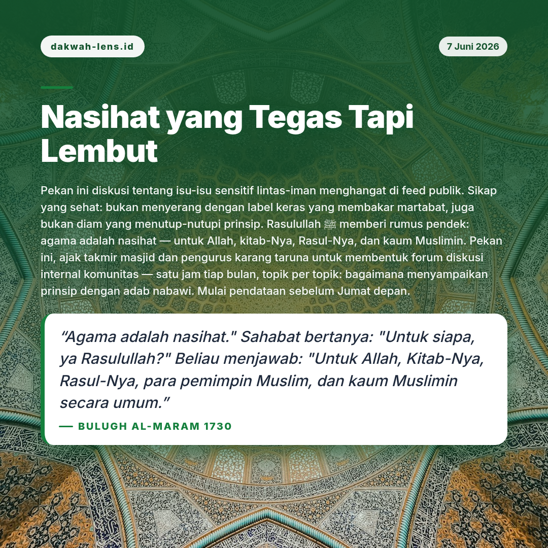 Aksi Sosial — Toleransi & Lintas-Iman