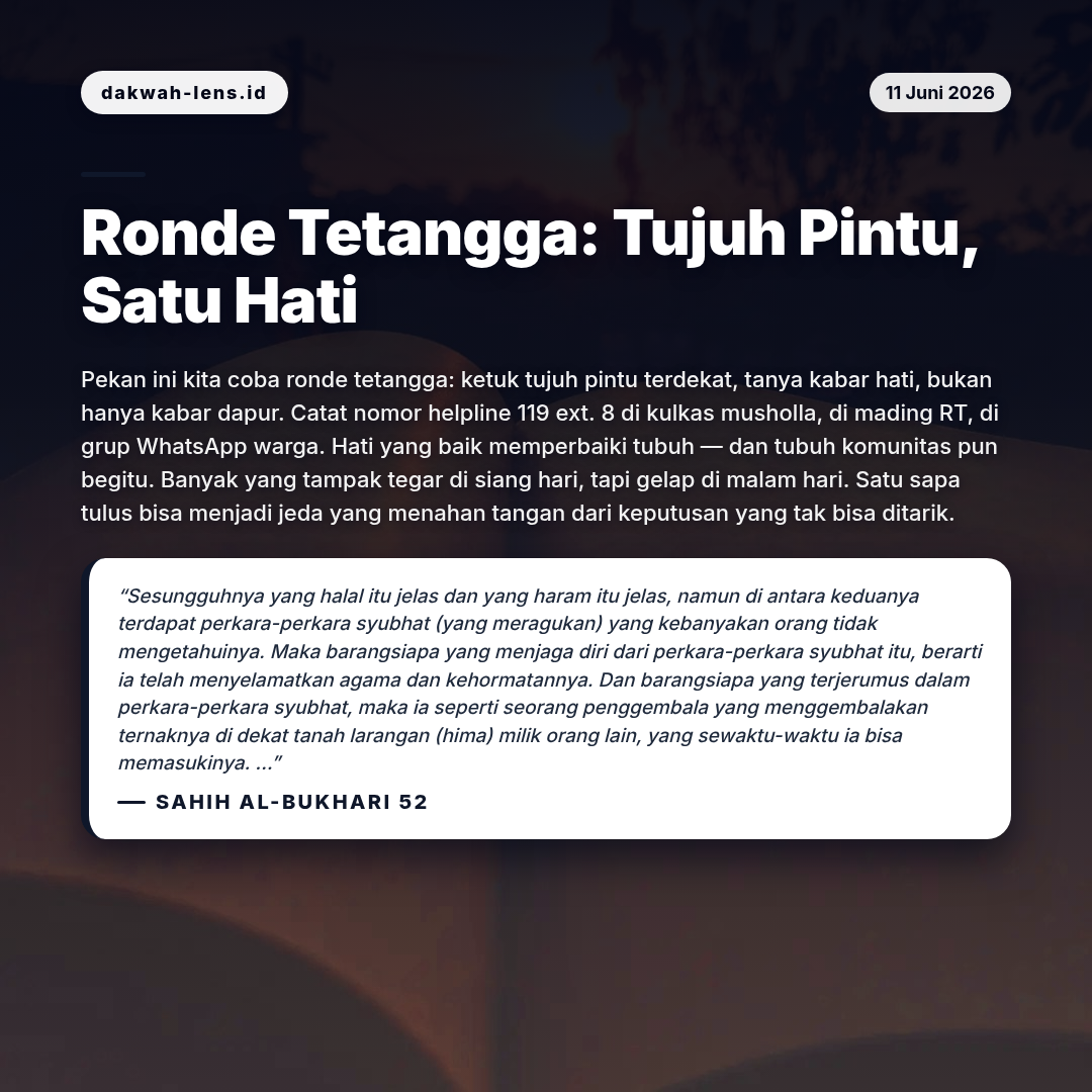 Aksi Sosial — Kesehatan & Kehidupan