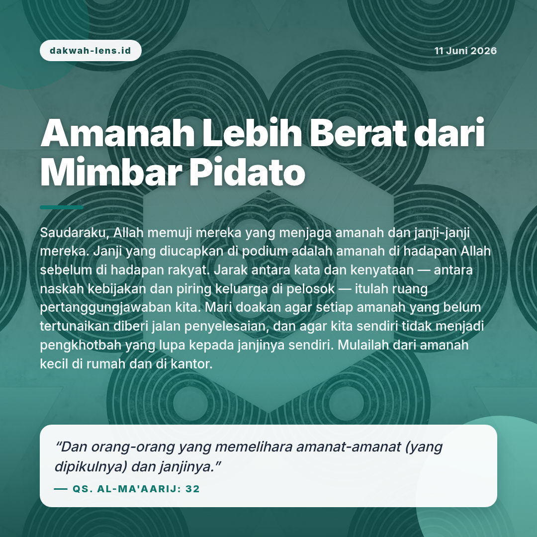 Khutbah — Pemerintahan & Kebijakan