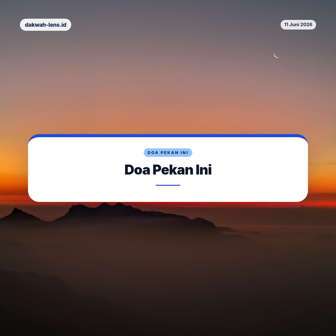 Doa Pekan Ini — Pemerintahan & Kebijakan