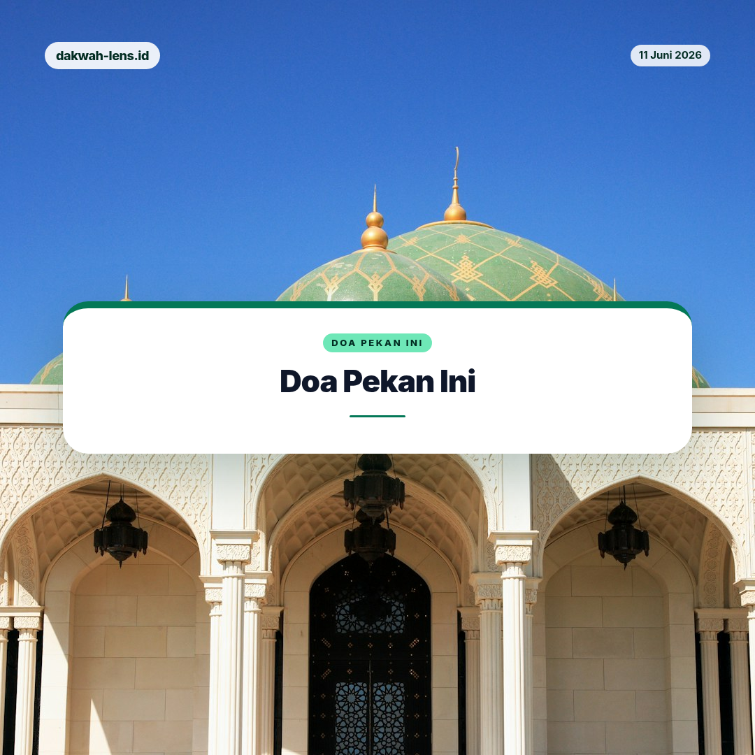 Doa Pekan Ini — Teknologi & AI