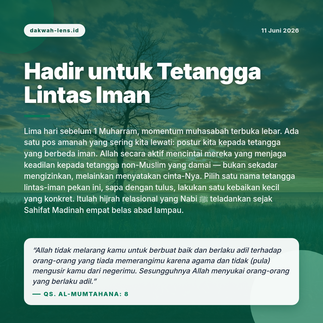 Khutbah — Toleransi & Lintas-Iman