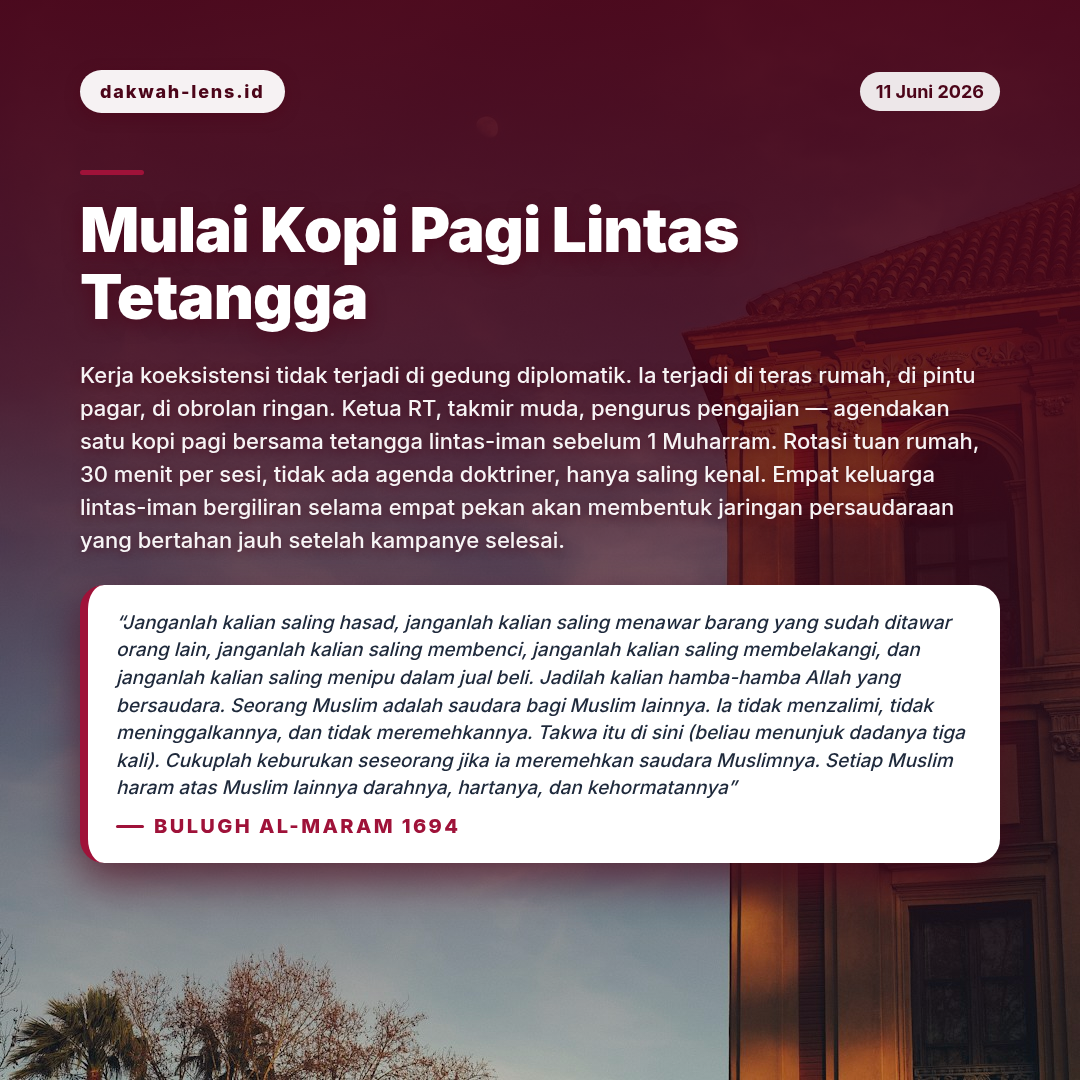 Aksi Sosial — Toleransi & Lintas-Iman