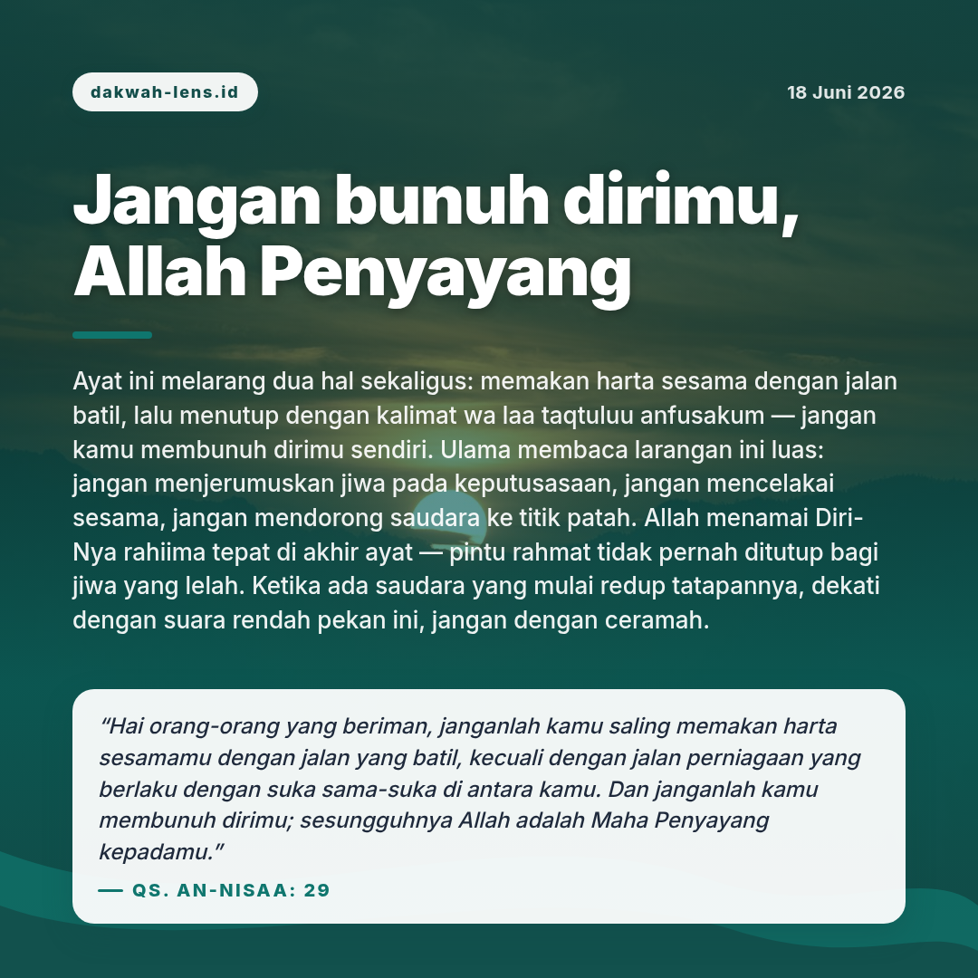 Khutbah — Kesehatan & Kehidupan