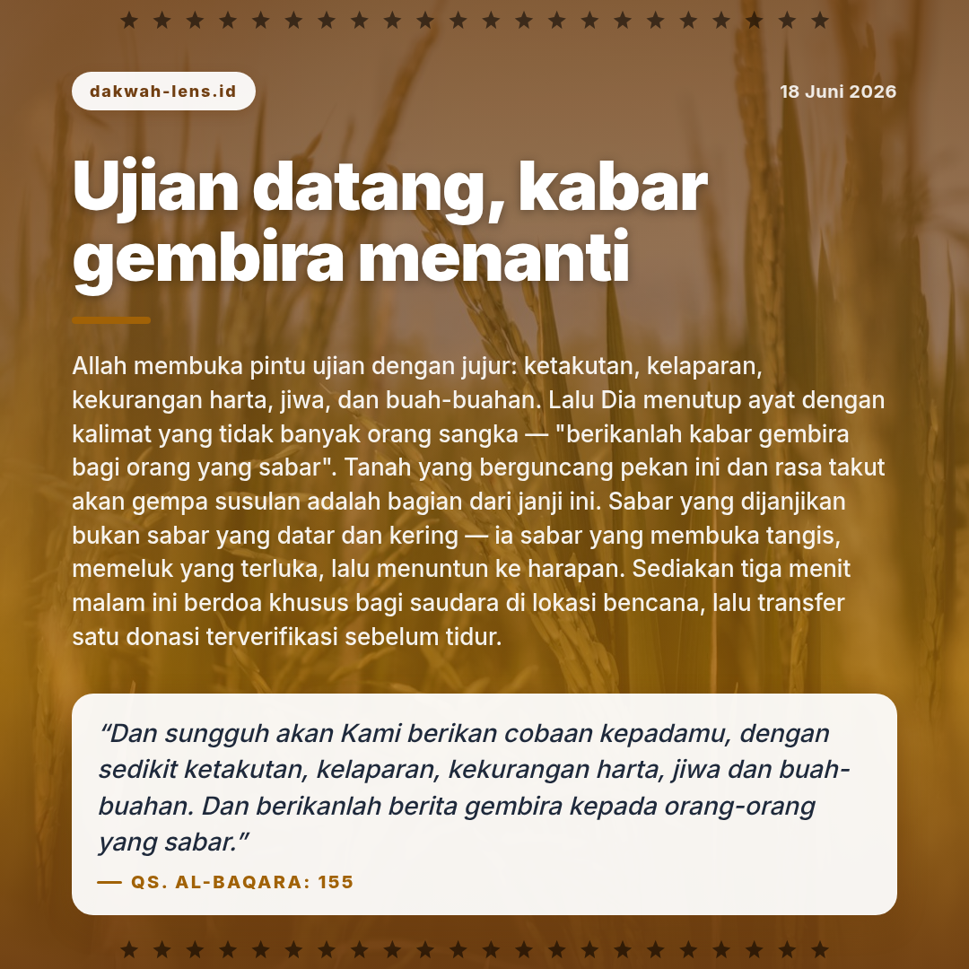 Khutbah — Lingkungan & Bencana