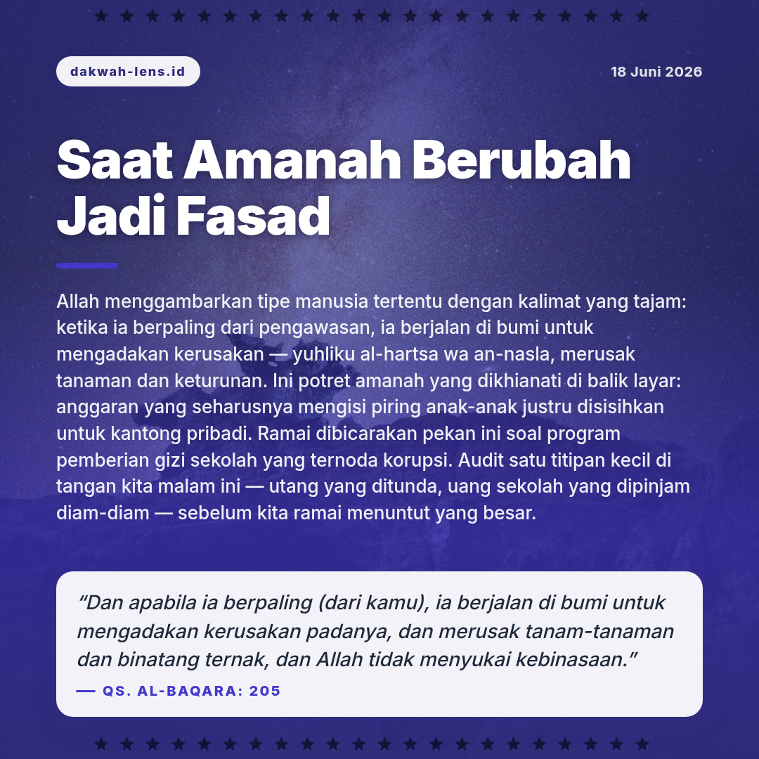 Khutbah — Pemerintahan & Kebijakan
