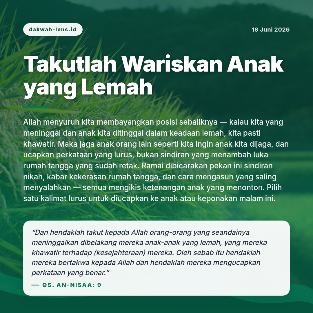 Khutbah — Sosial & Keluarga