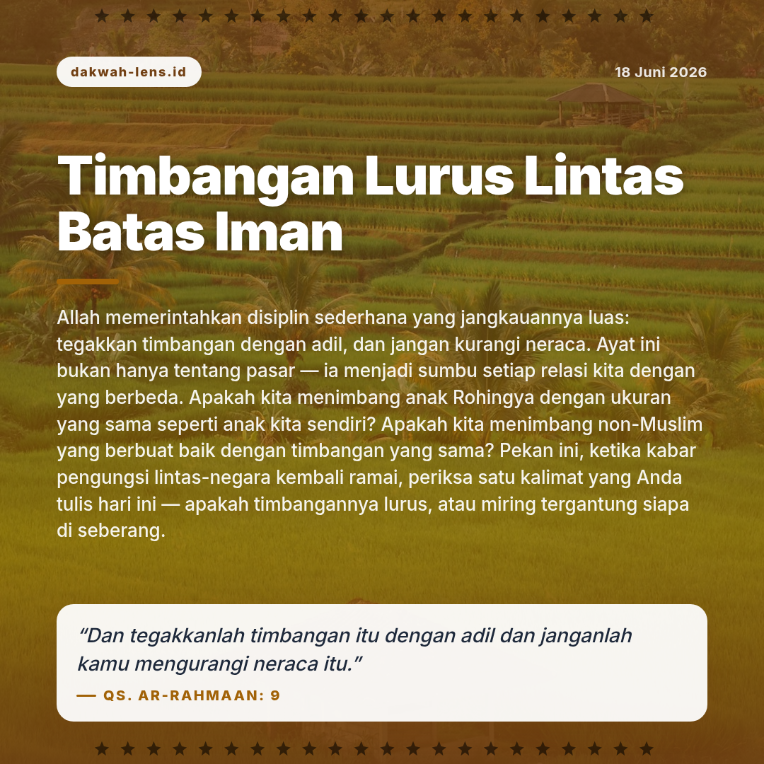 Khutbah — Toleransi & Lintas-Iman