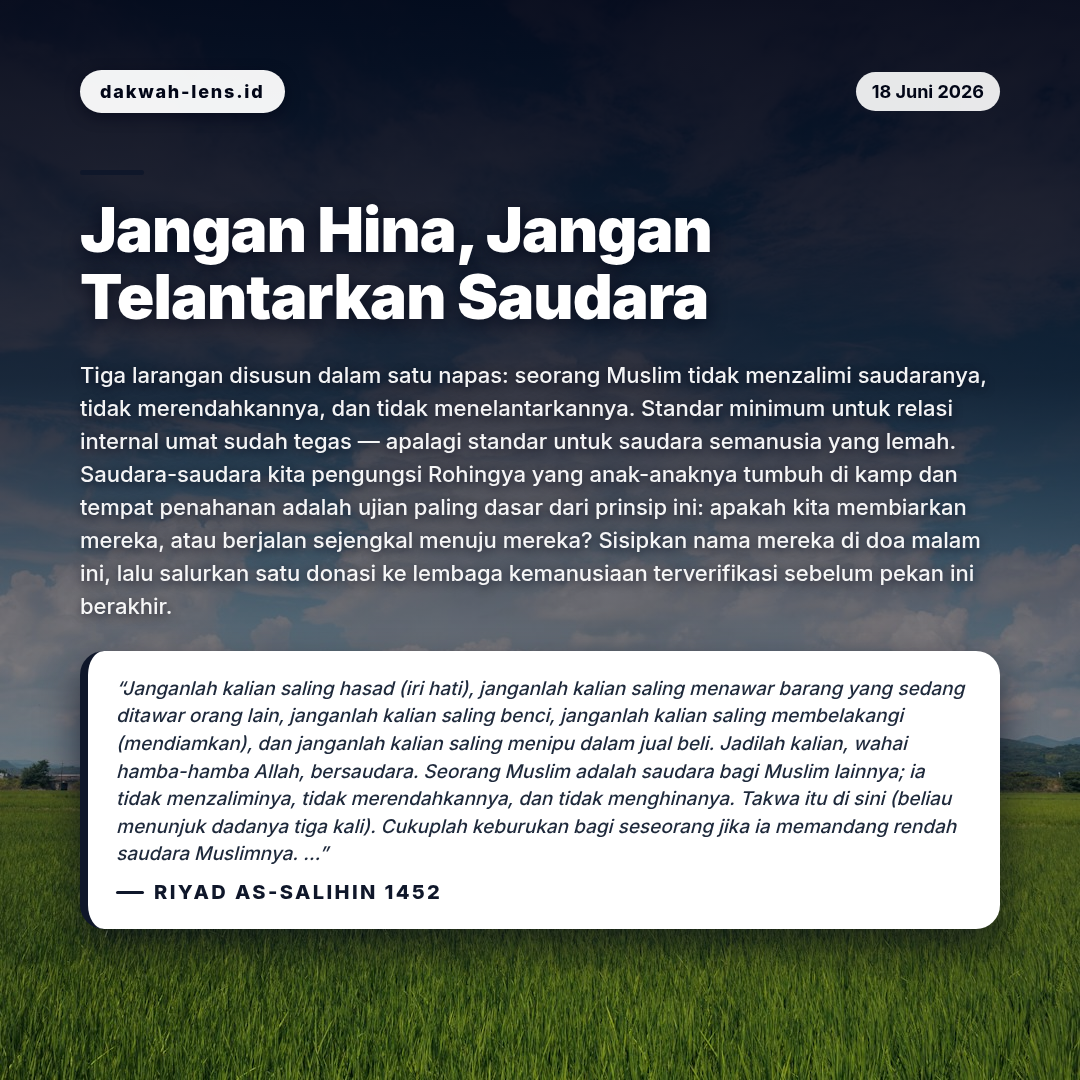 Aksi Sosial — Toleransi & Lintas-Iman