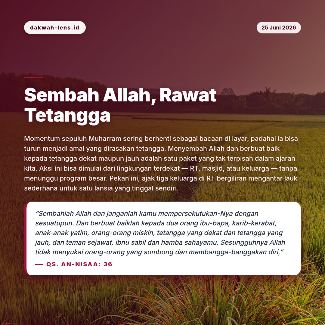 Aksi Sosial — Aqidah & Ibadah