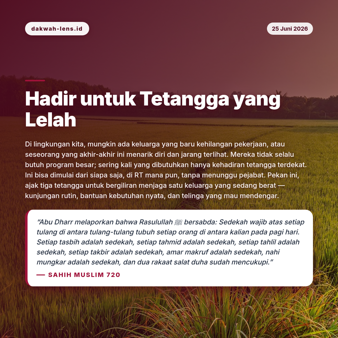 Aksi Sosial — Inspirasi & Kisah Pribadi