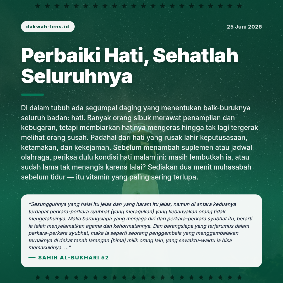 Khutbah — Kesehatan & Kehidupan