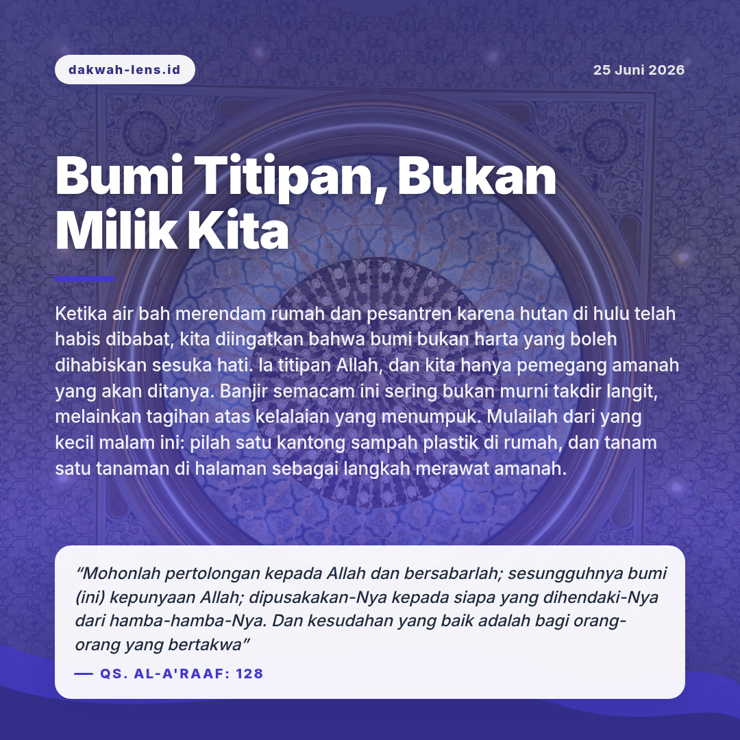 Khutbah — Lingkungan & Bencana