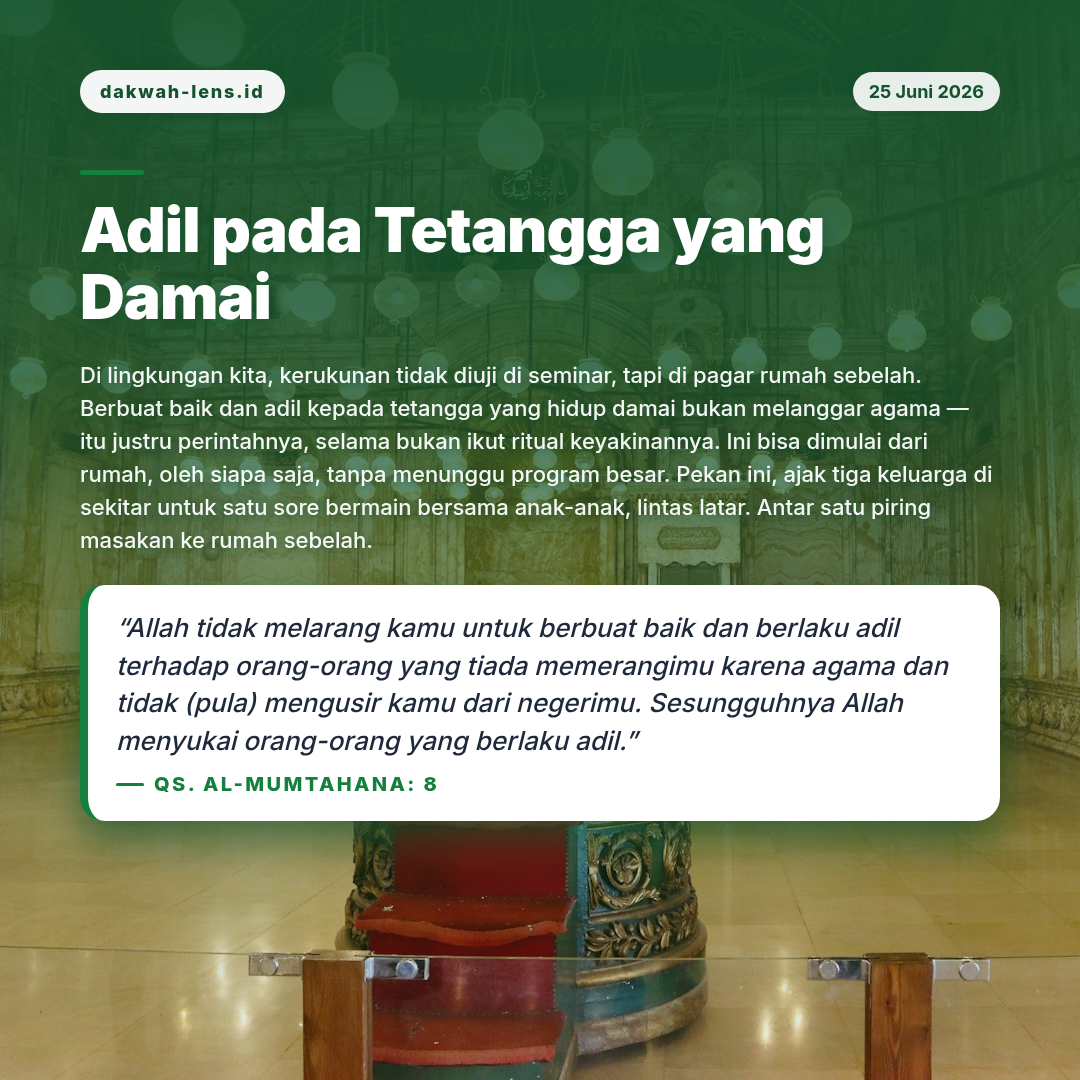 Aksi Sosial — Toleransi & Lintas-Iman