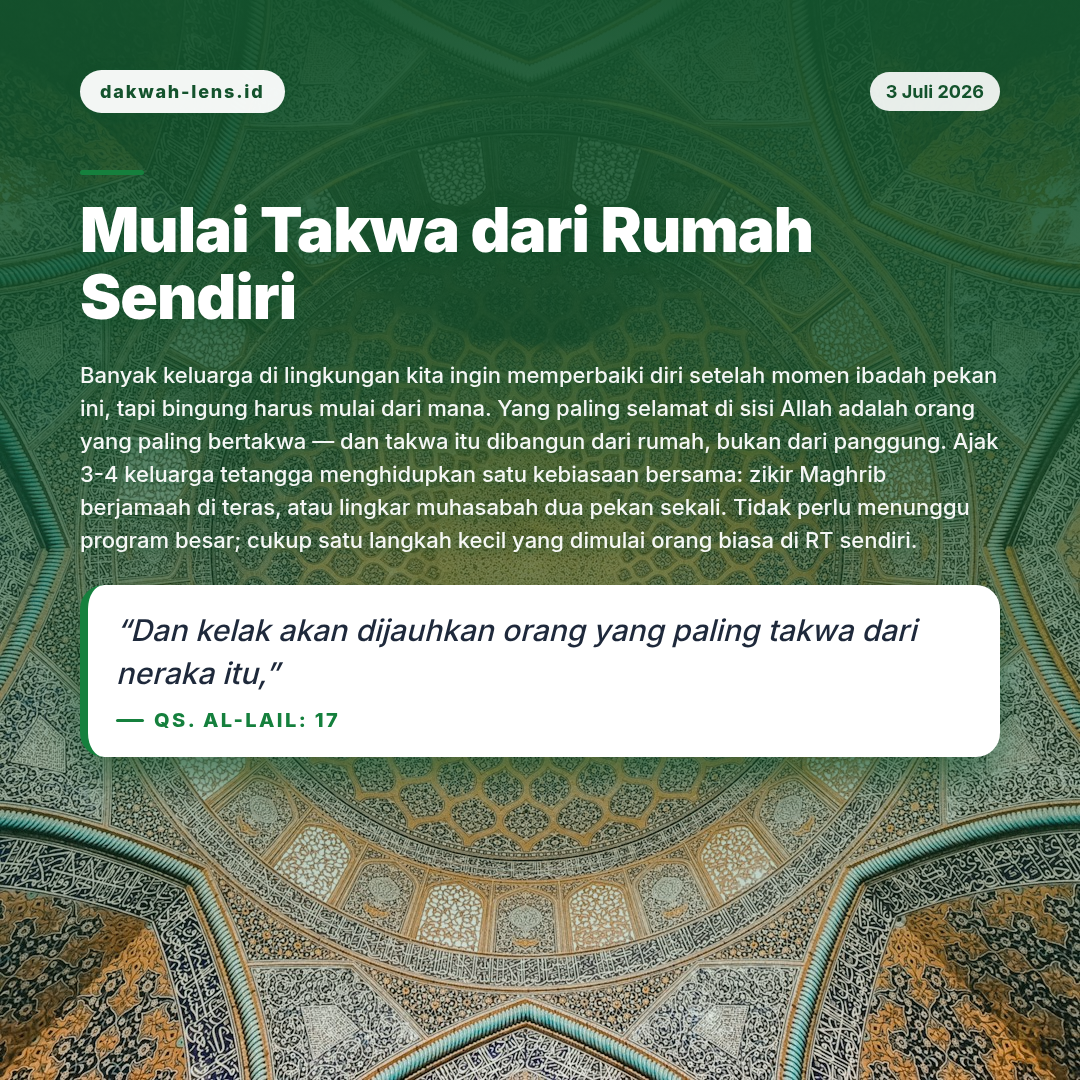 Aksi Sosial — Aqidah & Ibadah