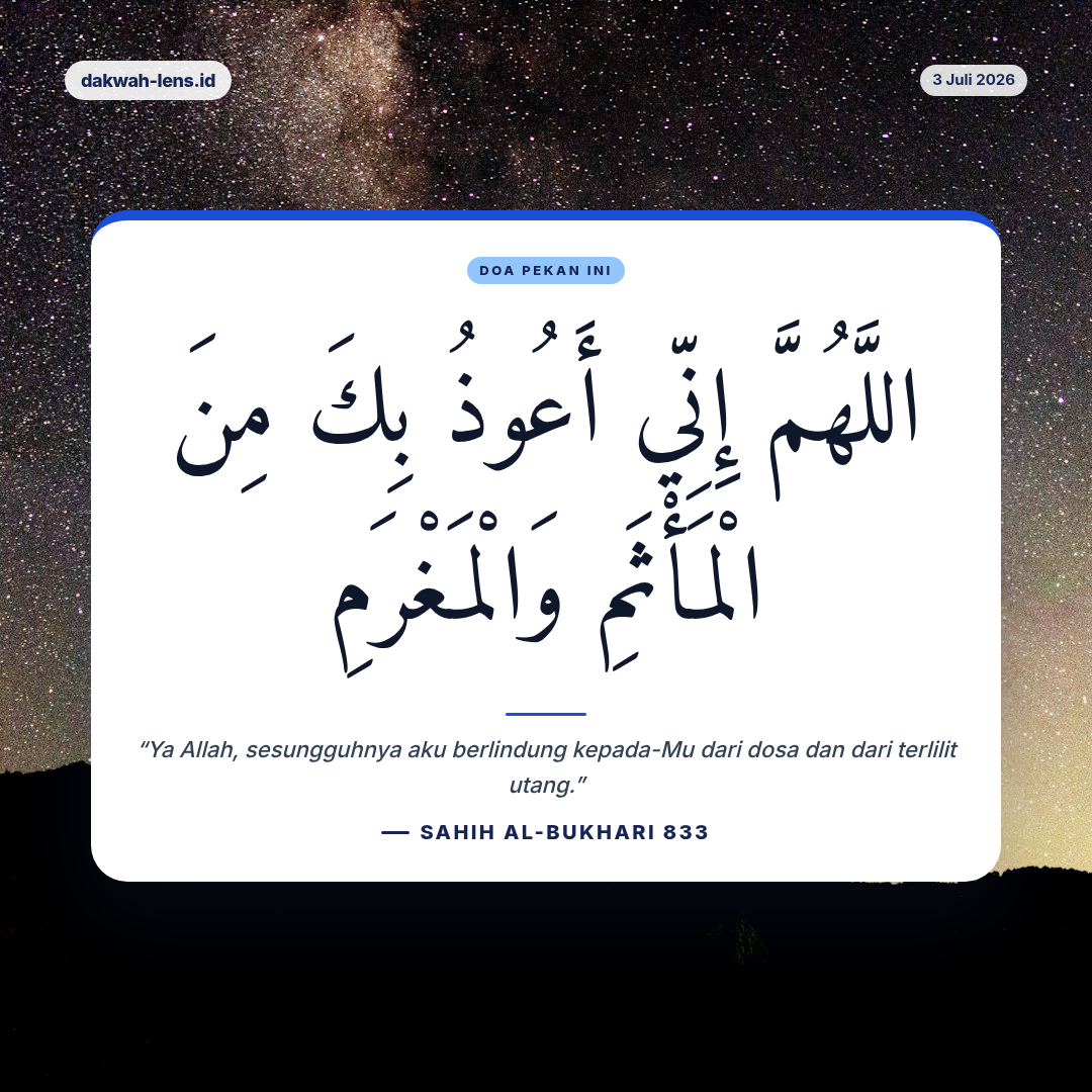 Doa Pekan Ini — Patologi Sosial Digital