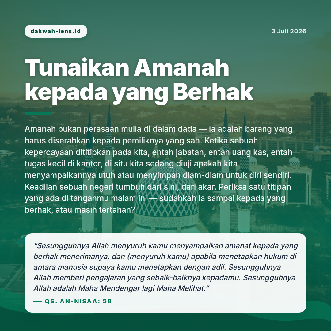 Khutbah — Pemerintahan & Kebijakan