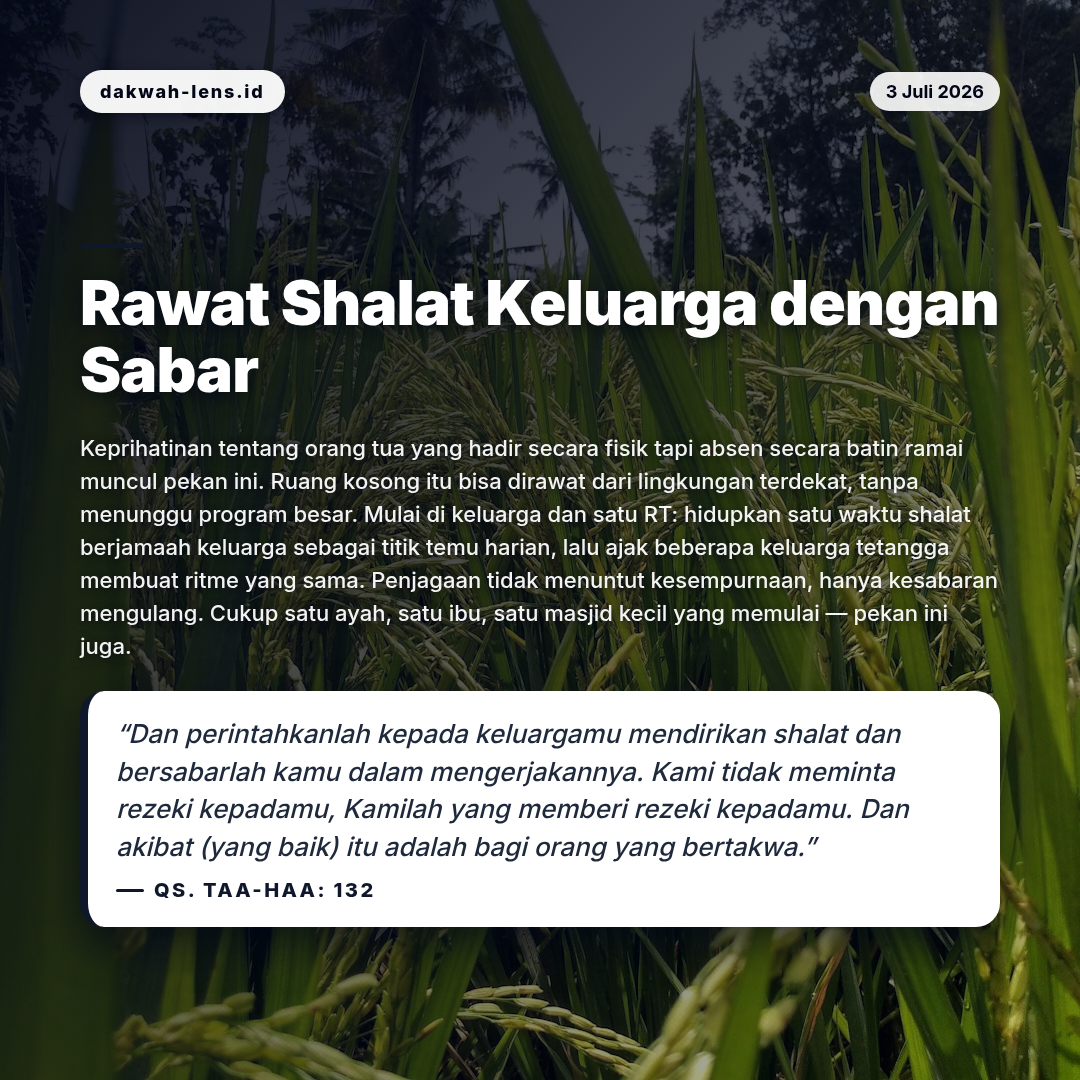 Aksi Sosial — Sosial & Keluarga