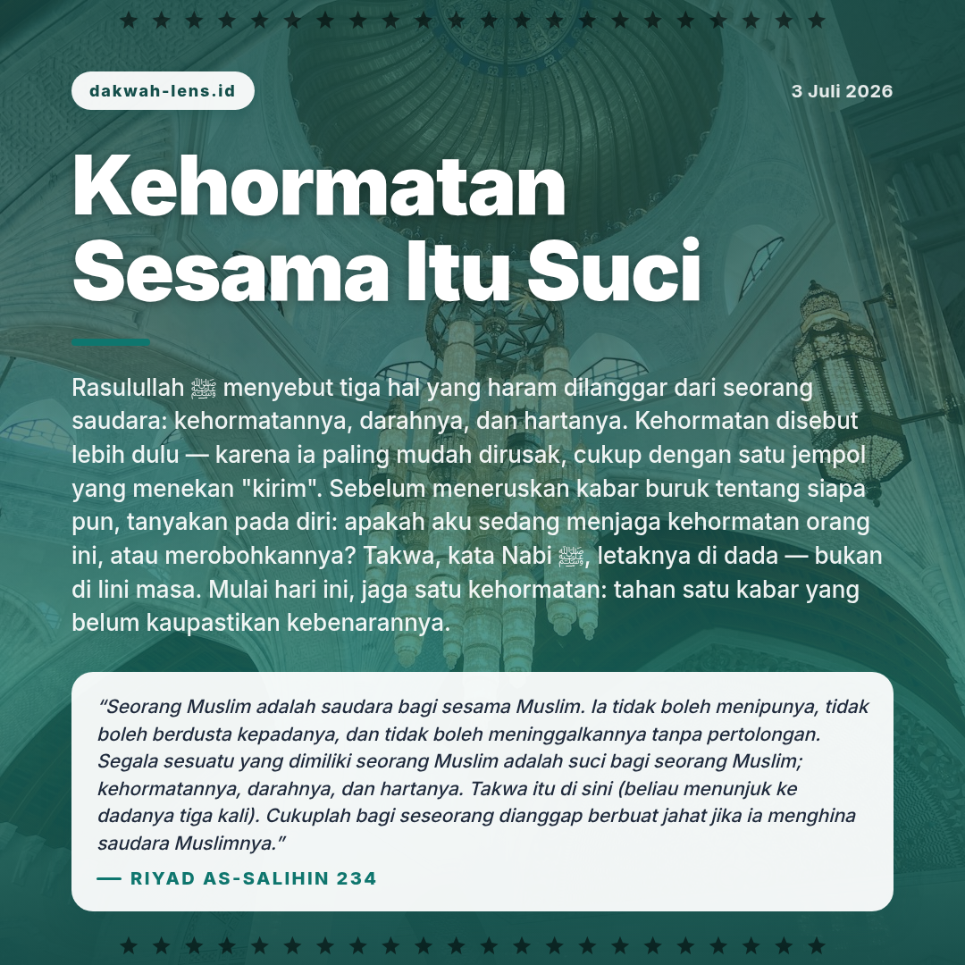 Khutbah — Toleransi & Lintas-Iman