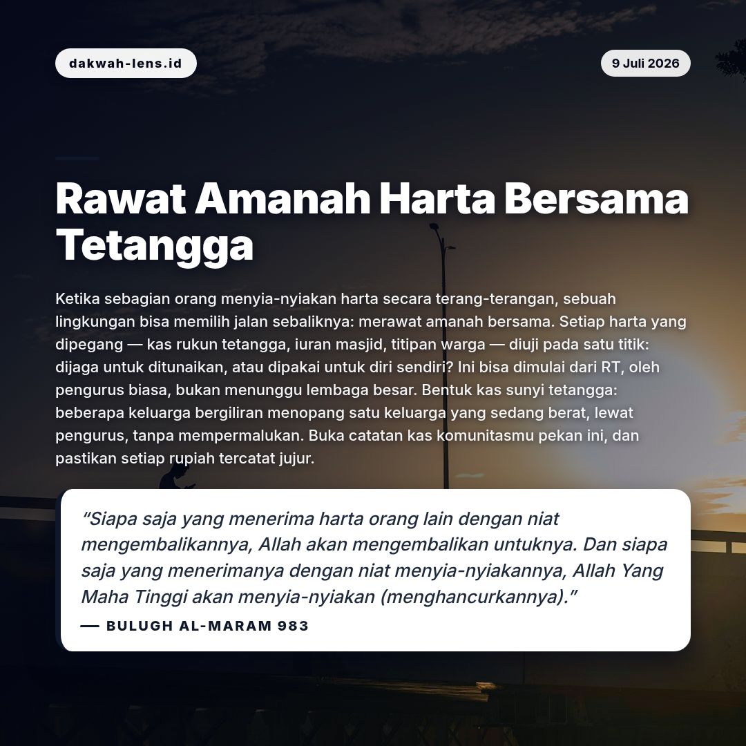 Aksi Sosial — Aqidah & Ibadah