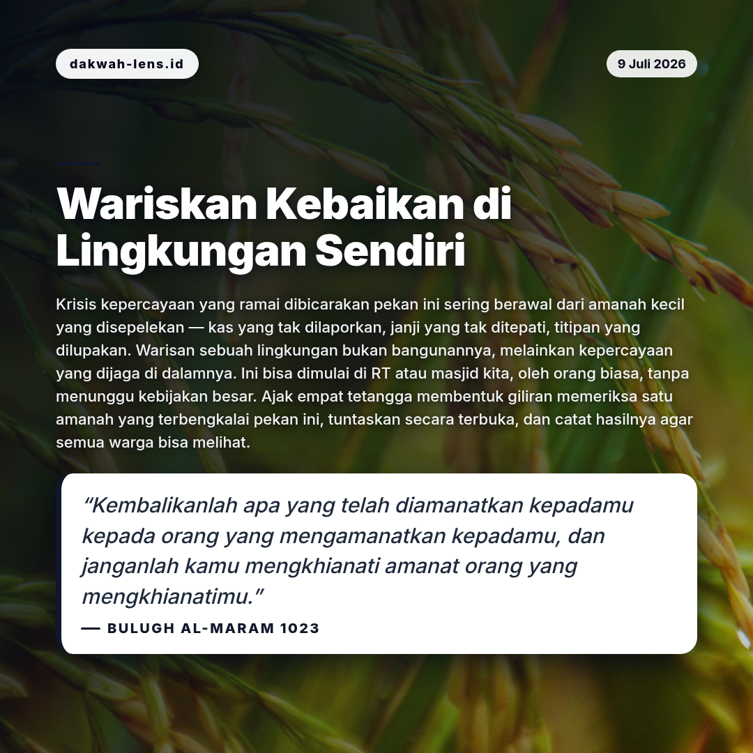 Aksi Sosial — Inspirasi & Kisah Pribadi