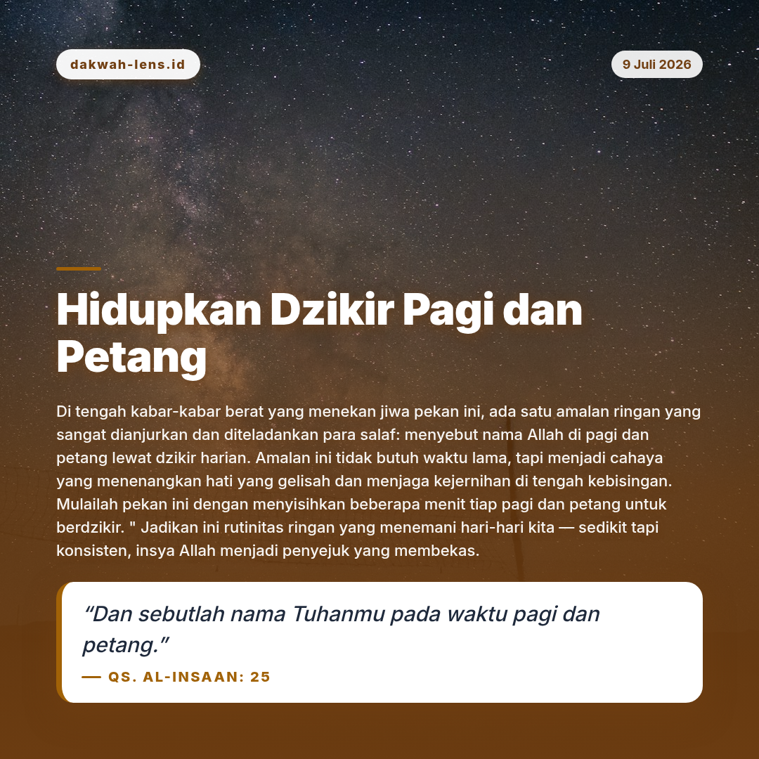Ajakan Sunnah — Inspirasi & Kisah Pribadi