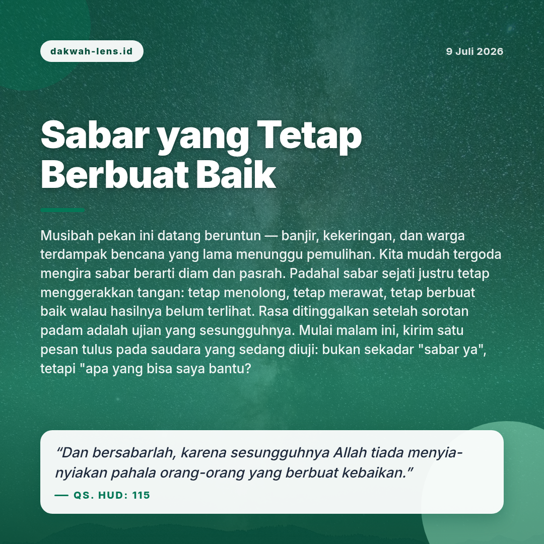 Khutbah — Lingkungan & Bencana
