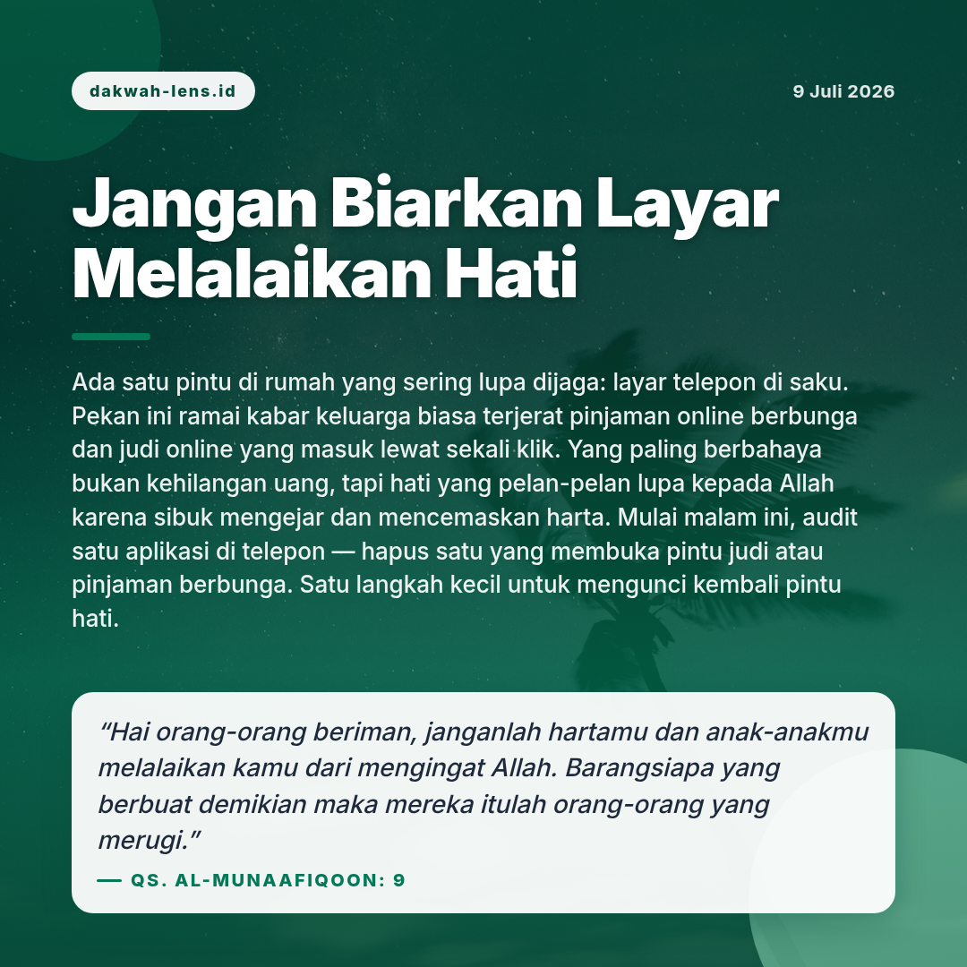 Khutbah — Patologi Sosial Digital