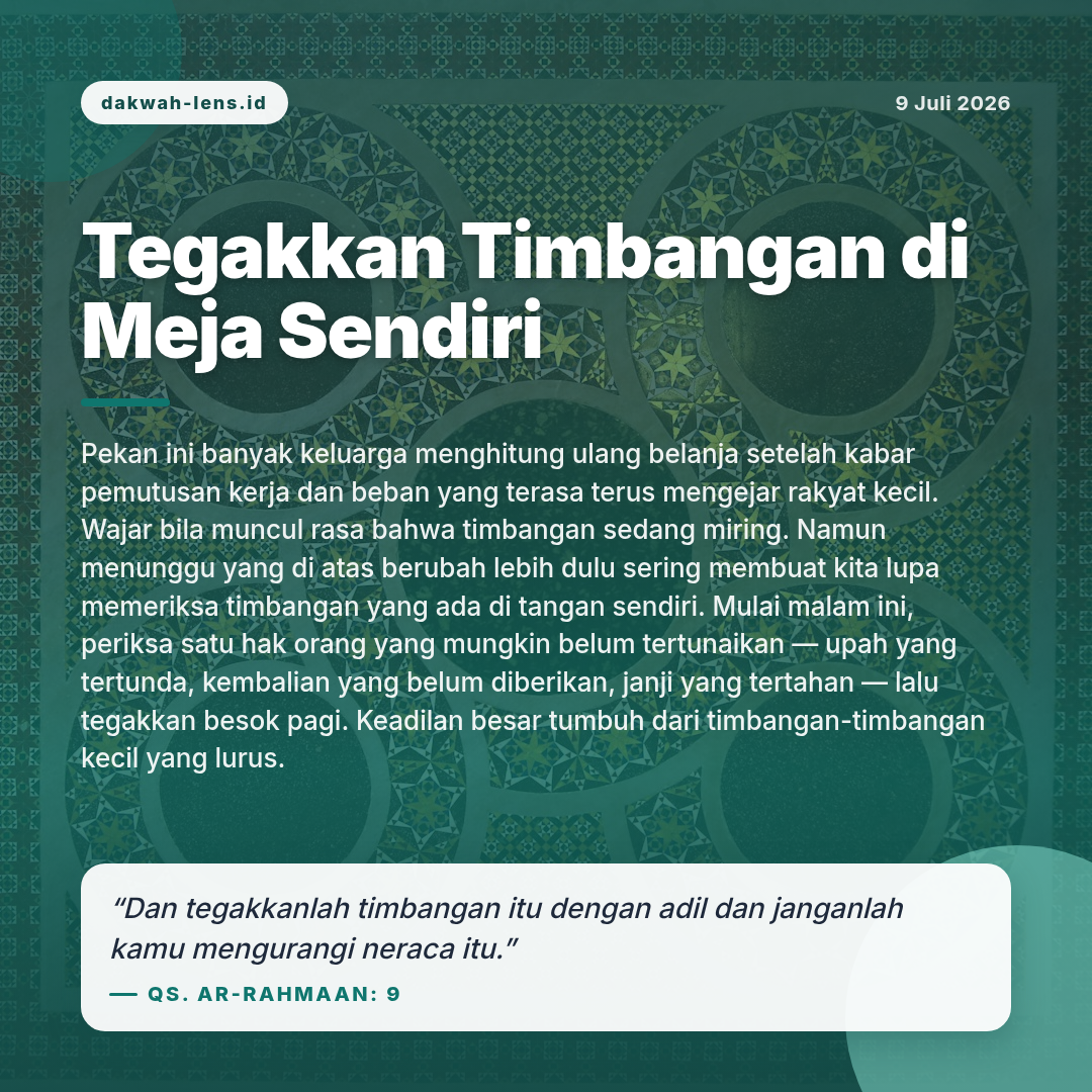 Khutbah — Pekerja & Pertanian Rakyat