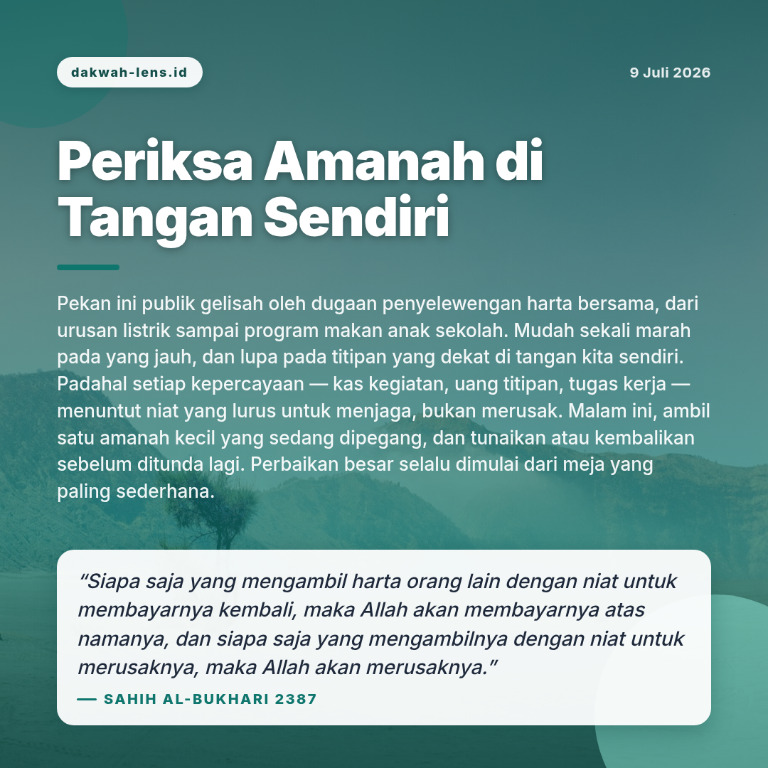 Khutbah — Pemerintahan & Kebijakan