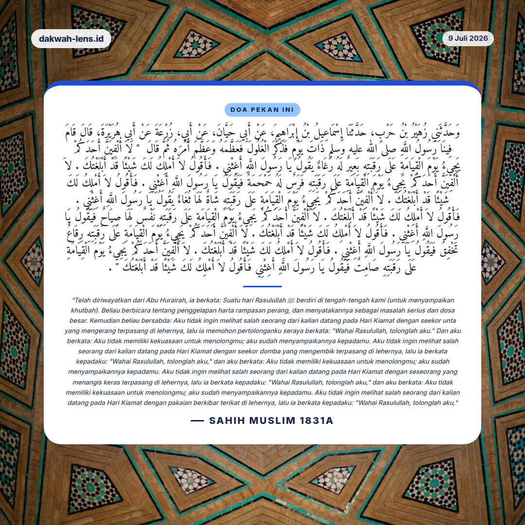 Doa Pekan Ini — Pemerintahan & Kebijakan
