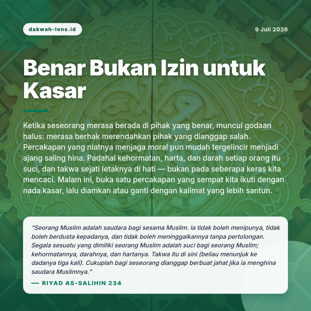 Khutbah — Toleransi & Lintas-Iman