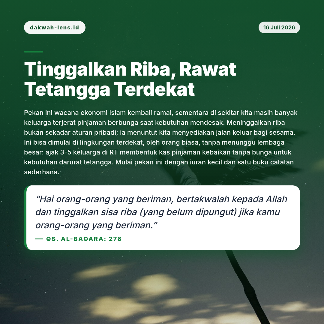 Aksi Sosial — Aqidah & Ibadah