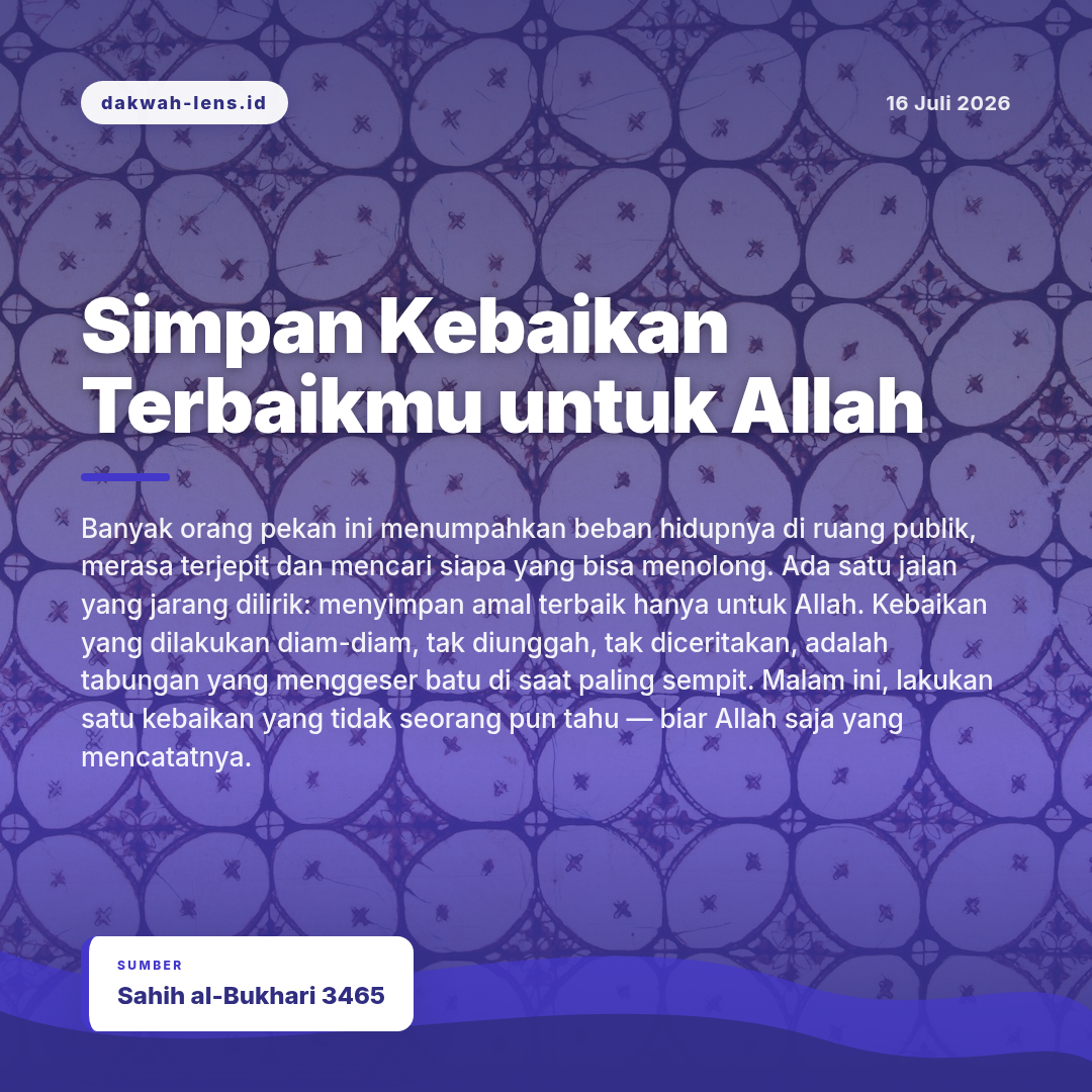 Khutbah — Inspirasi & Kisah Pribadi