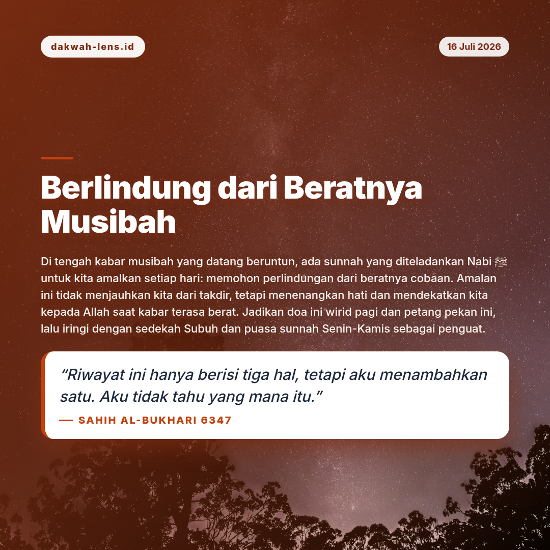 Ajakan Sunnah — Lingkungan & Bencana