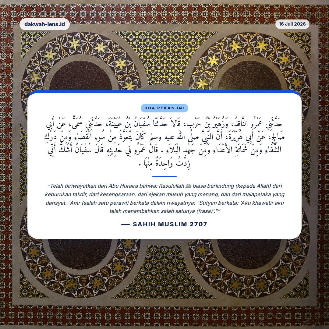 Doa Pekan Ini — Lingkungan & Bencana