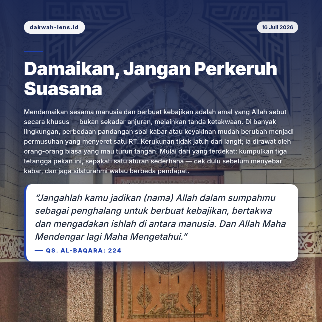 Aksi Sosial — Toleransi & Lintas-Iman